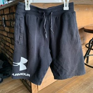 Nike black sweat shorts